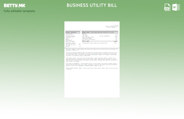 Деловна сметка за комунални услуги Texas Cirro Energy, страница 1